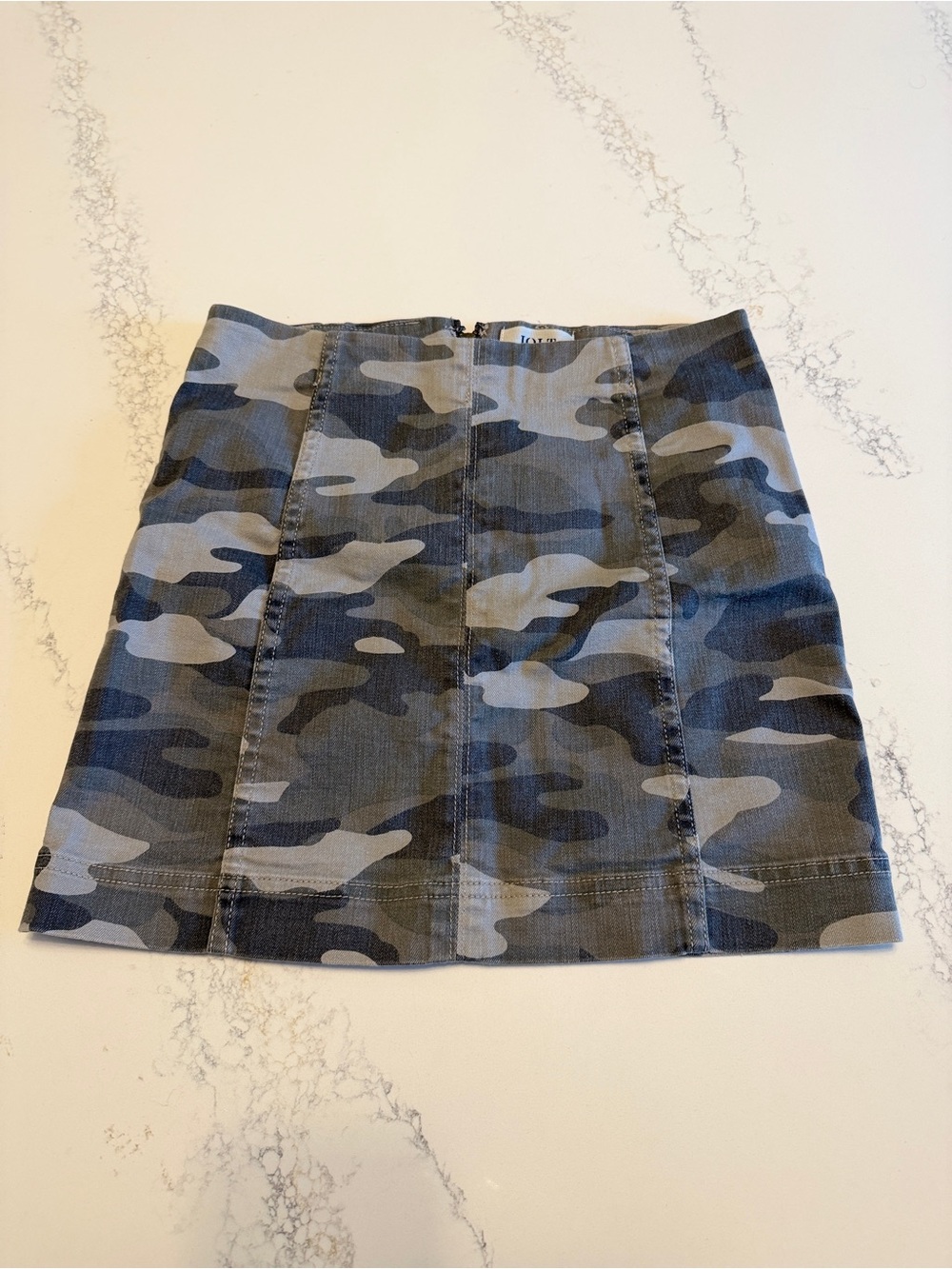 Camo Print Mini Skirt  17” long